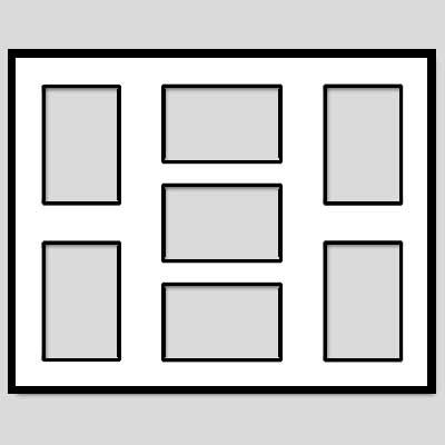 FD12WB - 20x16 Collage Frame